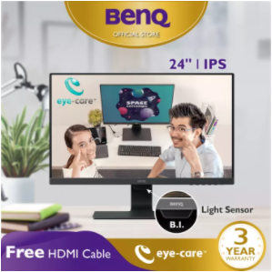 BenQ GW2480 24นิ้ว IPS Full HD Brightness Intelligence Eye Care Monitor (จอคอมถนอมสายตา, จอคอมพิวเตอร์ 24 นิ้ว)