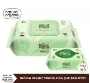 Natural Organic Original Plain Baby Wipes